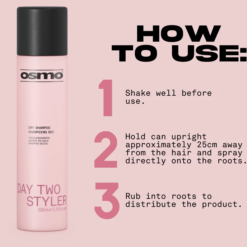 OSMO Day Two Styler & Dry Shampoo, 200ml - Image 4