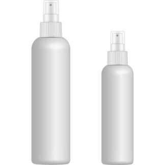 Empty Opaque Bottle with Sprayer