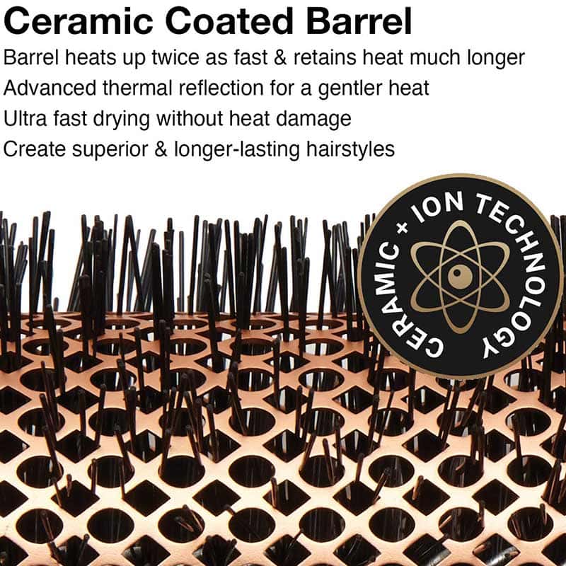 Olivia Garden HeatPro Ceramic + Ion Copper Brush Collection - Image 2