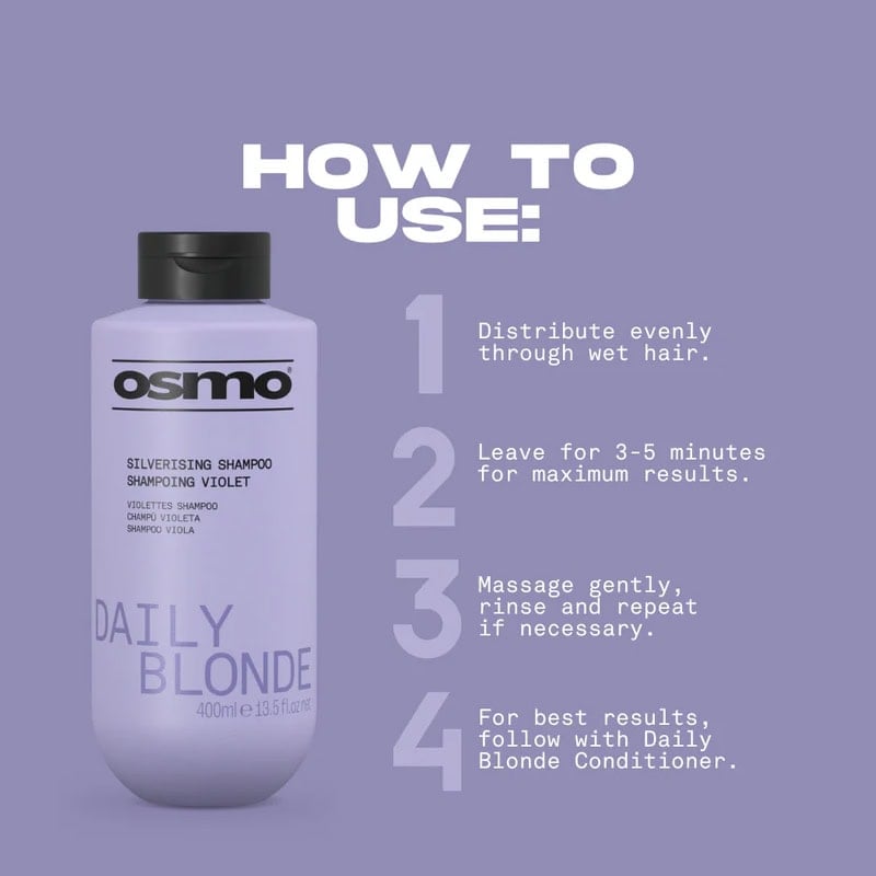 OSMO Daily Blonde Silverising Shampoo - Image 4