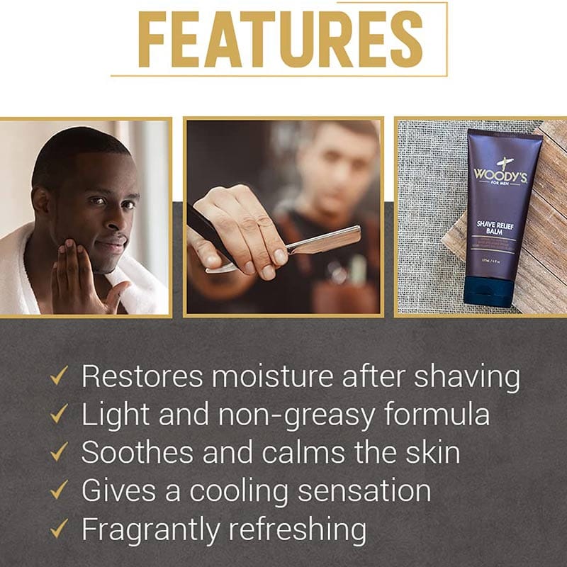 Woody's for Men Shave Relief Balm, 177ml - Image 4