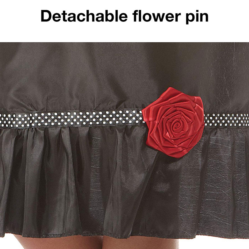 Olivia Garden Boutique All Purpose Cape, Black with Flower - Image 3