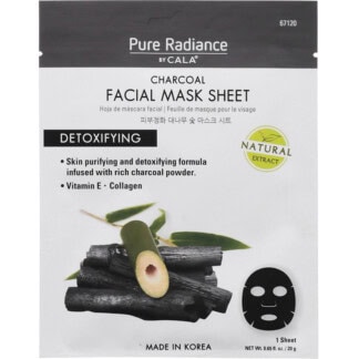 Cala Pure Radiance Charcoal Facial Mask Sheet, 1/Pack