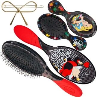 WetBrush Disney Alice In Wonderland & Style Kit, 2 Brushes & Bow