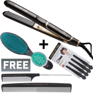 Olivia Garden Ceramic + Ion High Performance Iron, 235˚C, 25mm & Free Gifts Promotion