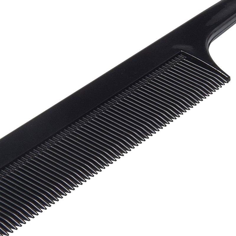 Diane Black/Bone Thick Rat Tail Comb, 9.25 inch - Image 4