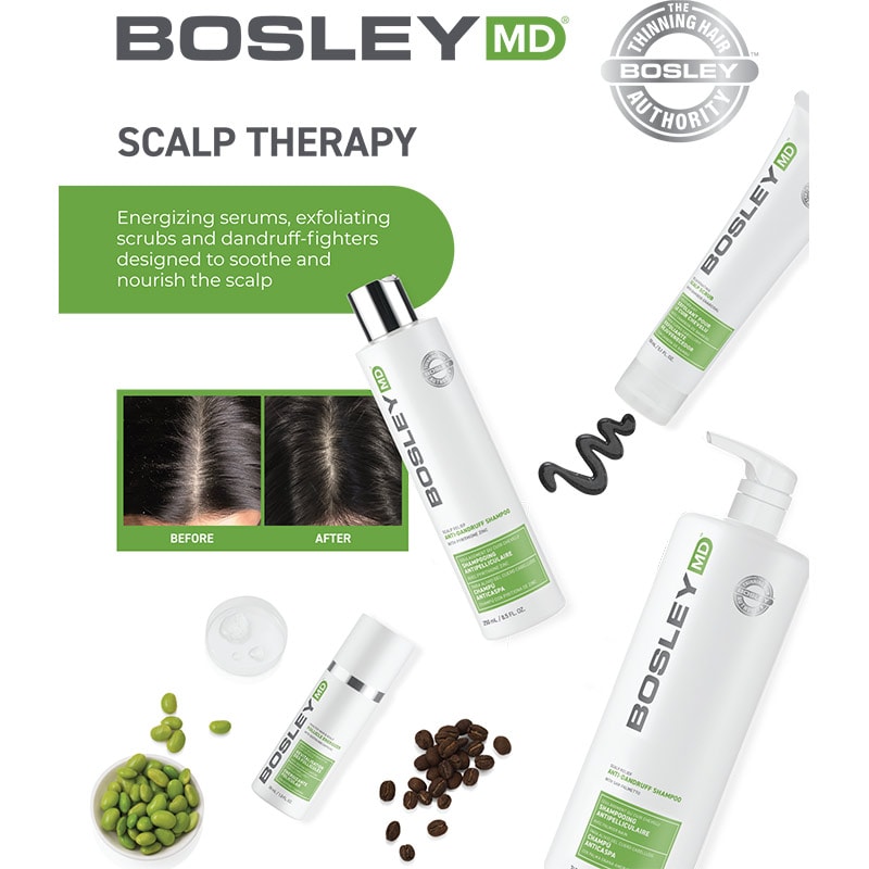 Bosley Scalp Therapy Rejuvenating Scalp Scrub with Bamboo Charcoal, 150ml - Image 11
