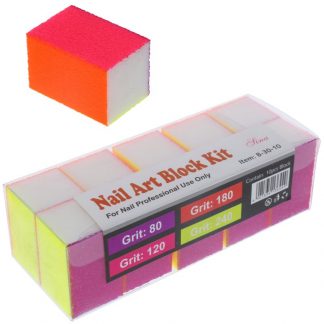 Nail Buffers Mini, Various Grits, 10/Pack