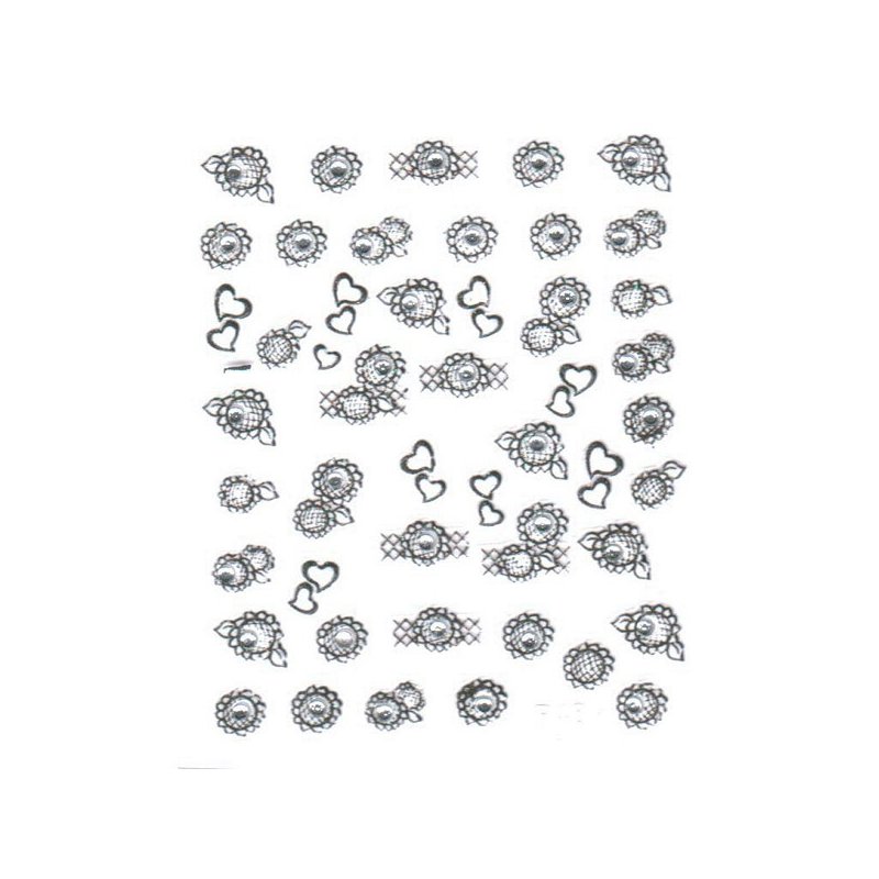 Nail Art Stickers with Crystals