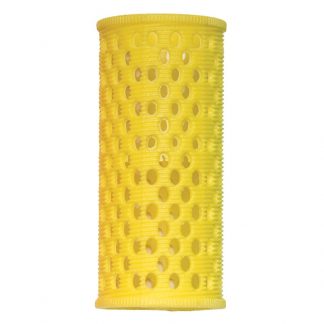 Diane Plastic Mesh Rollers with Pins - 28mm, Yellow, 8/Pack