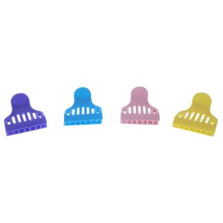 Butterfly Jaws Clips Vented, Assorted Colours, 12/Bag