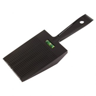 Comb Flattopper with Bubble Leveler, Black