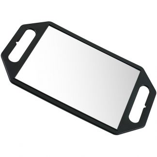 Mirror Rectangular 2 Handle, Black, 22x30cm
