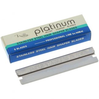 Platinum Stainless Steel Hair Shaper Blades 5/Box