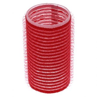 Cling Hook & Loop Hair Perm Curlers - 33mm, Red, 12/Pack