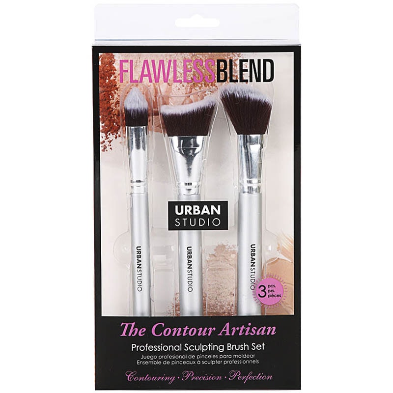 Cala Urban Studio The Contour Artisan Brush Set, 3/Pack