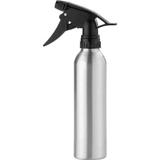 Qosmedix Spray Bottle - Aluminium with Black Trigger Sprayer, 240ml
