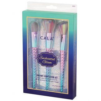 Cala Enchanted Glam Dreamy Complexion Premium Face Brush Set, 3/Pack