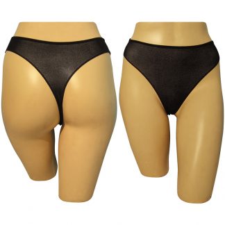 Disposable Stretch G-String 100% Nylon Black, 20/Pack