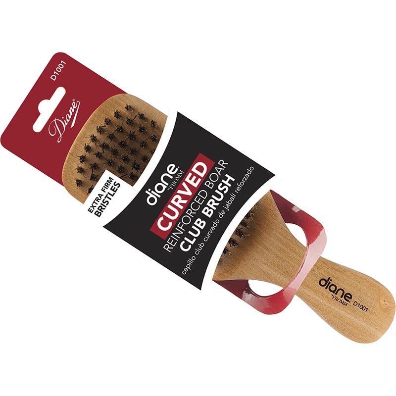 Diane Curved Extra Firm Reinforced Boar Club Brush