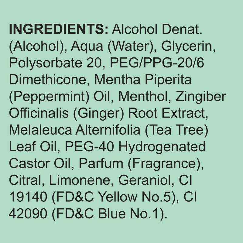 Kaeso Pedicure Tea Tree & Ginger Breeze Invigorating Foot Spray, 195ml - Image 2