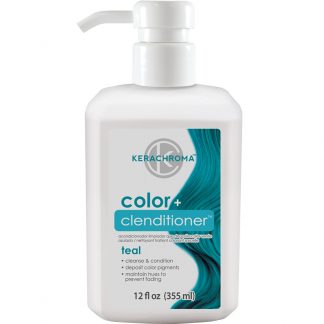 Kerachroma Vivid Color + Clenditioner, Teal, 355ml