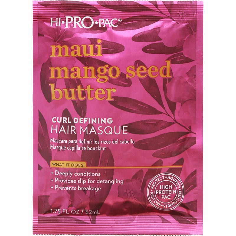 Hi Pro Pac Maui Mango Seed Butter Curl Defining Hair Masque, 52ml