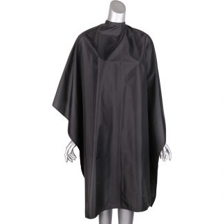 Salon Quality Cape Black, Water-Proof Nylon, Large, Studs