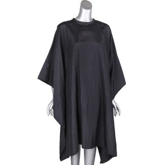Salon Quality Cape Black Trilobal with Arm Holes, Hooks