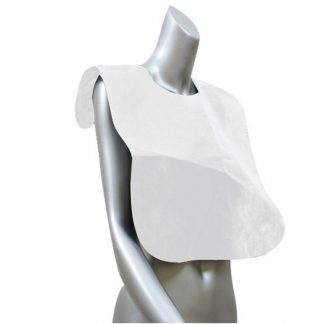 Disposable Make-Up Bibs, White, 3/Pack