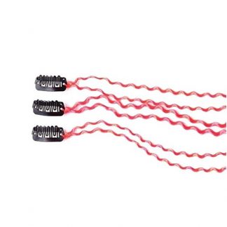 EMMA Synthetic Clip-On Snake Curl Hair Strands, 35cm, 3 Piece
