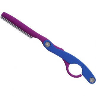 Pro Razor Folding Blue & Pink Razor with Blade