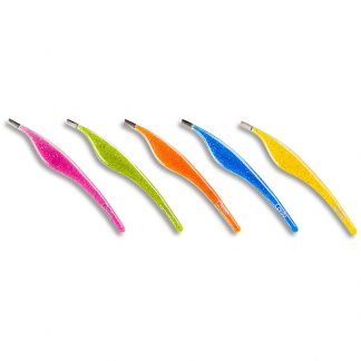 Credo Solingen Pop Art Assorted Colours Tweezer - Dragonfly Slant, 9cm