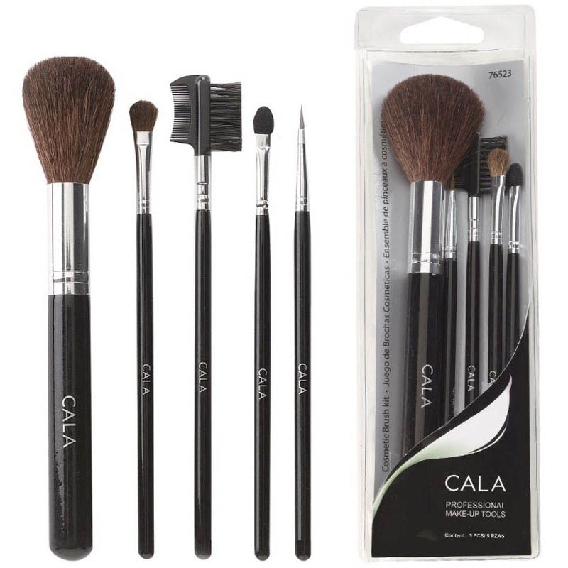 Cala Cosmetic Brush Kit, 5/Pack