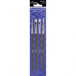 Diane Gel Nail Brush Set, 4/Pack