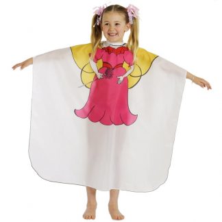 Kids Cape White with Characters, Angel, Hook & Loop