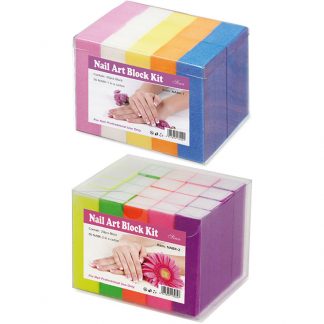 Nail Buffers, Assorted Colours, 20/Pack