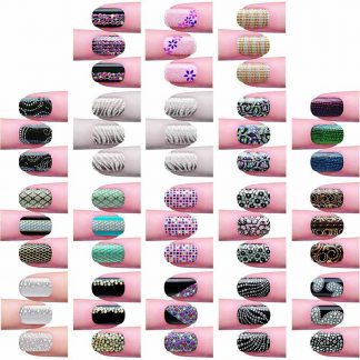 Dashing Diva DesignFX Bling Bejewelled Nail Appliques, 36 Appliques