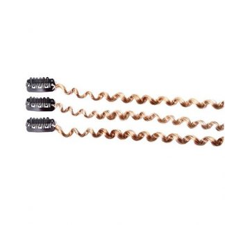 EMMA Synthetic Clip-On Naomi Spiral Curl Hair Strands, 35cm, 3 Pieces