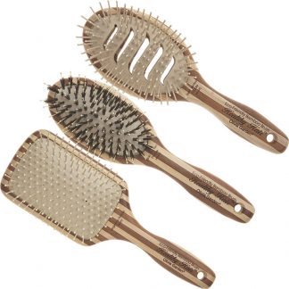 Olivia Garden Healthy Hair Bamboo Paddle & Cushion Brush Collection