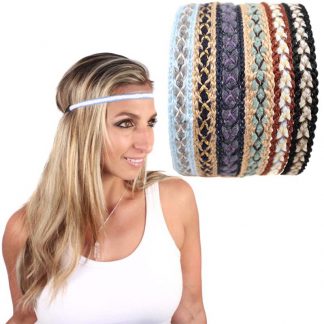 Headband Single Braided Woven Crochet