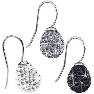 Blomdahl Titanium Earrings - Crystal Tear Drop