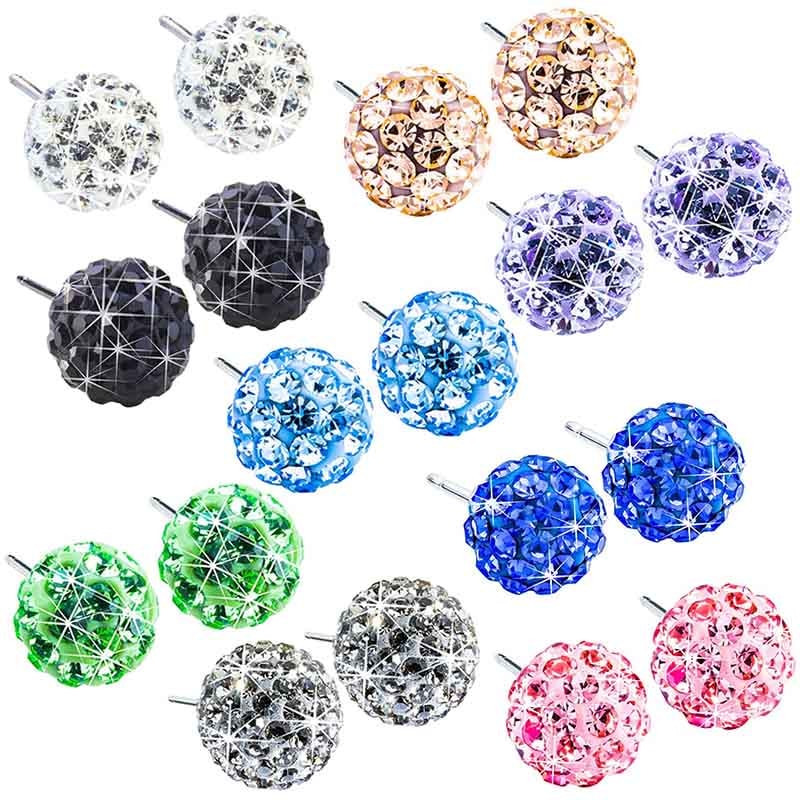 Blomdahl Titanium Earrings - Crystal Ball