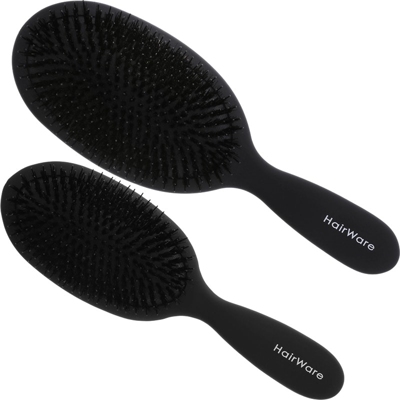 Hairware Black Cushion Brush with Porcupine Bristles Collection