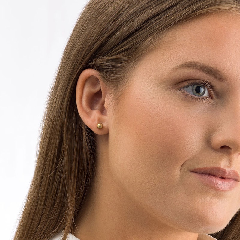 Blomdahl Titanium Earrings - Ball, Gold - Image 2