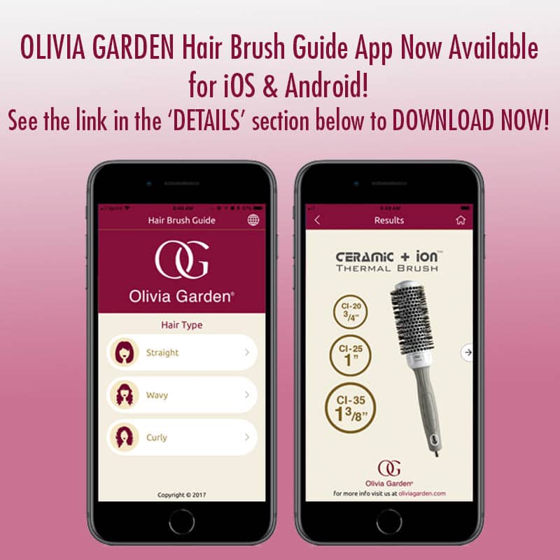 Olivia Garden Ceramic + Ion Thermal Haute Tropix Brush Set: 5 Brushes - Image 7