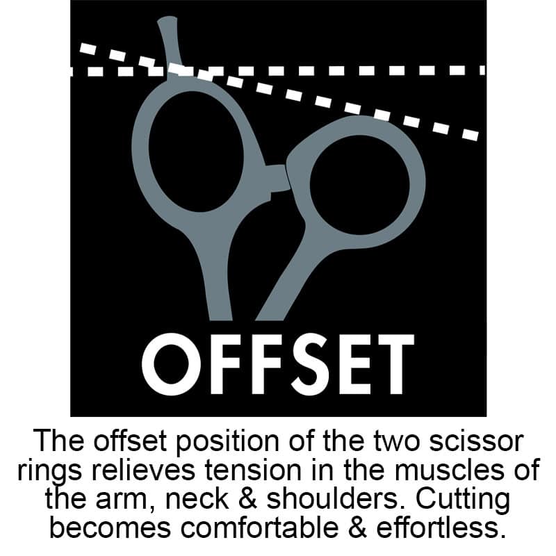 Diane Daisy Economy Black Handles Offset Scissor - Image 2