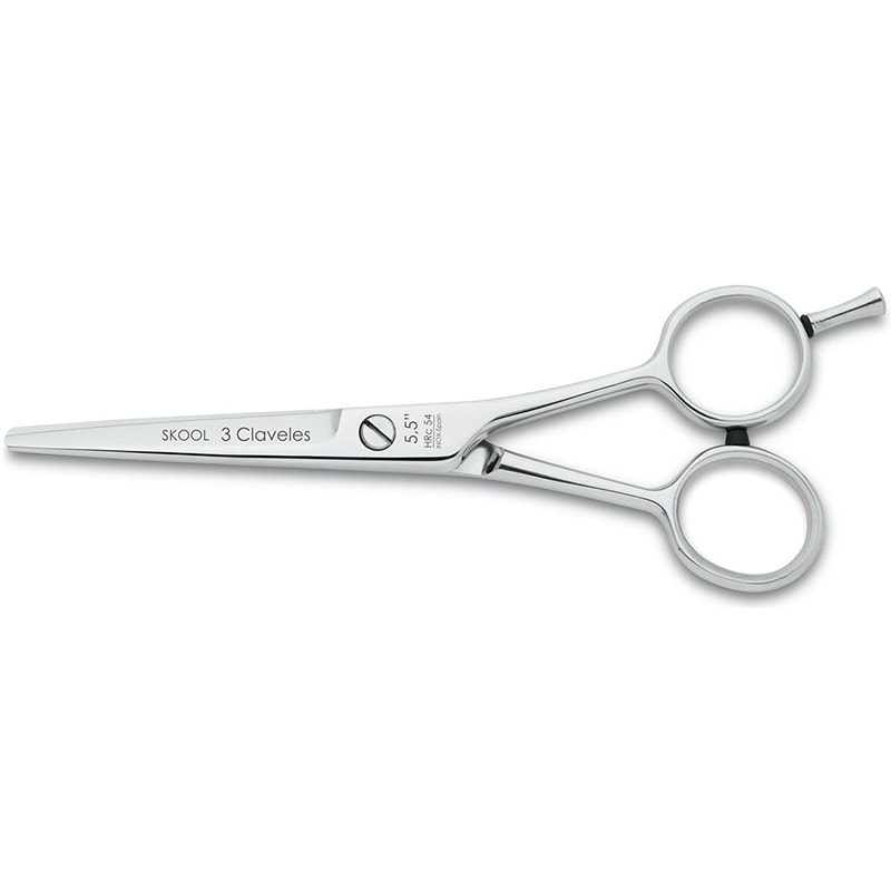 3Claveles Skool Student Micro Serrated Classic Scissor, 5.5 inch