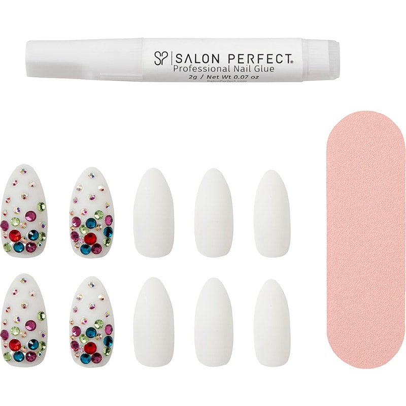 Salon Perfect Rainbow Crystal Nail Collection, 24 Pieces - Image 3