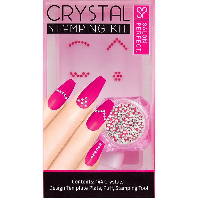Salon Perfect Crystal Stamping Kit, 144 Crystals